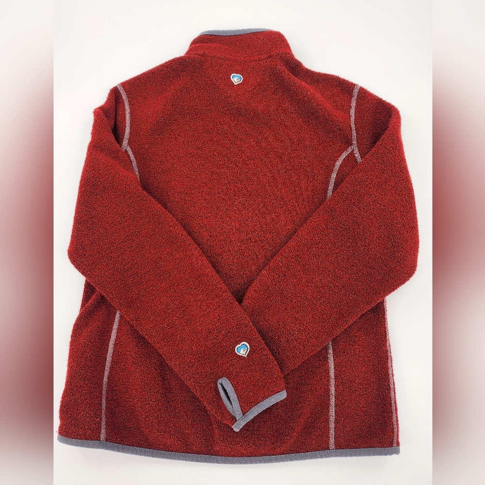 Kuhl - Born in the Mountains Alpaca Women' Fleece Full Zip Jacket in Burgundy - Picture 3 of 9